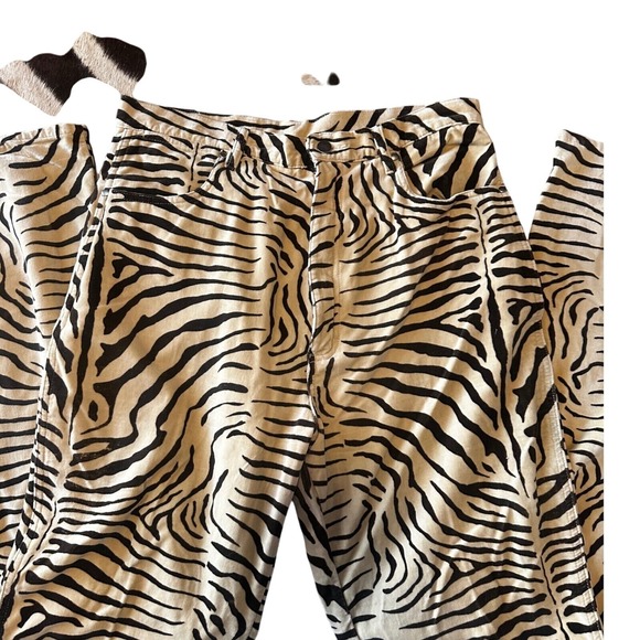 Vintage Wranglers‎ RARE FIND  Zebra velveteen Tall Plus size - Picture 1 of 10